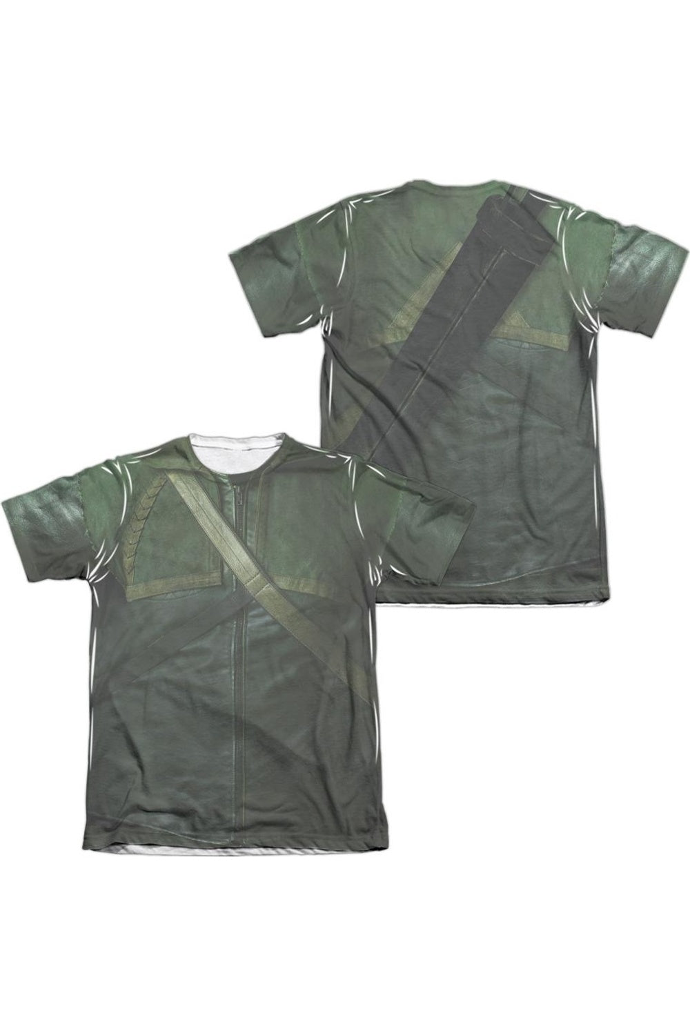 

Футболка/футболка Arrow Uniform (принт спереди/сзади) для взрослых из полиэстера/хлопка с коротким рукавом Gildan, белый