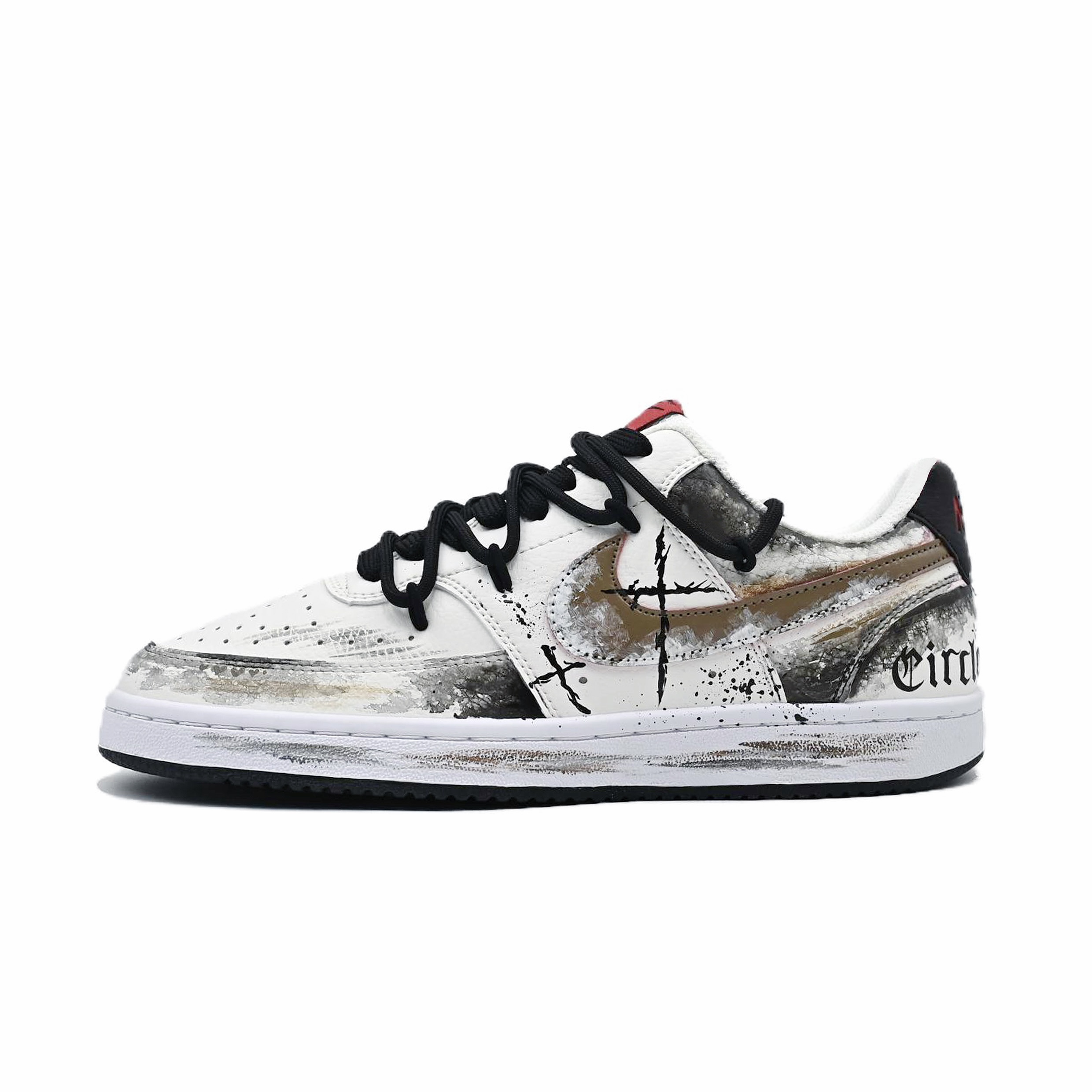 

Nike Кроссовки Court Vision 1 Withered Wood Cushioning, износостойкие, низкие, мужские, для скейтбординга, черно-коричневые