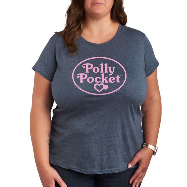 

Футболка с розовым логотипом Plus Polly Pocket, синий
