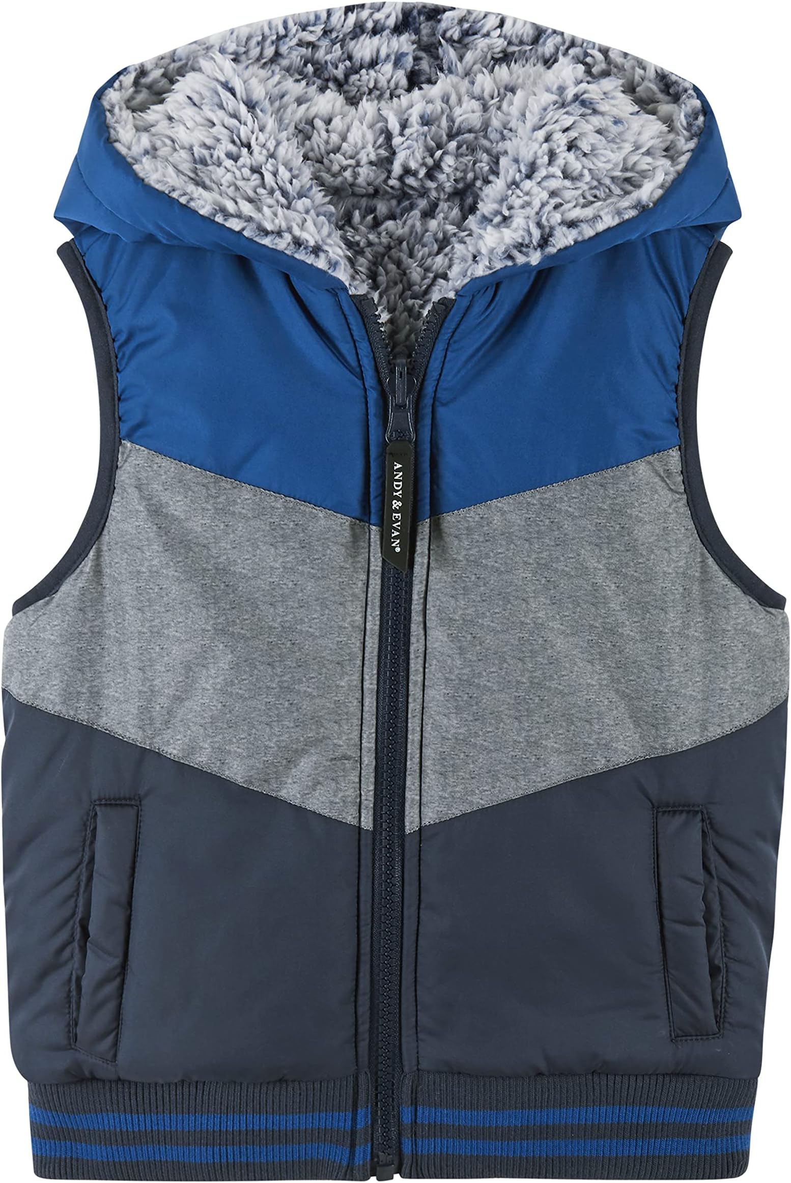 

Жилет ANDY & EVAN KIDS Color-Blocked Reversible Vest (Toddler/Little Kids), цвет Bluebell