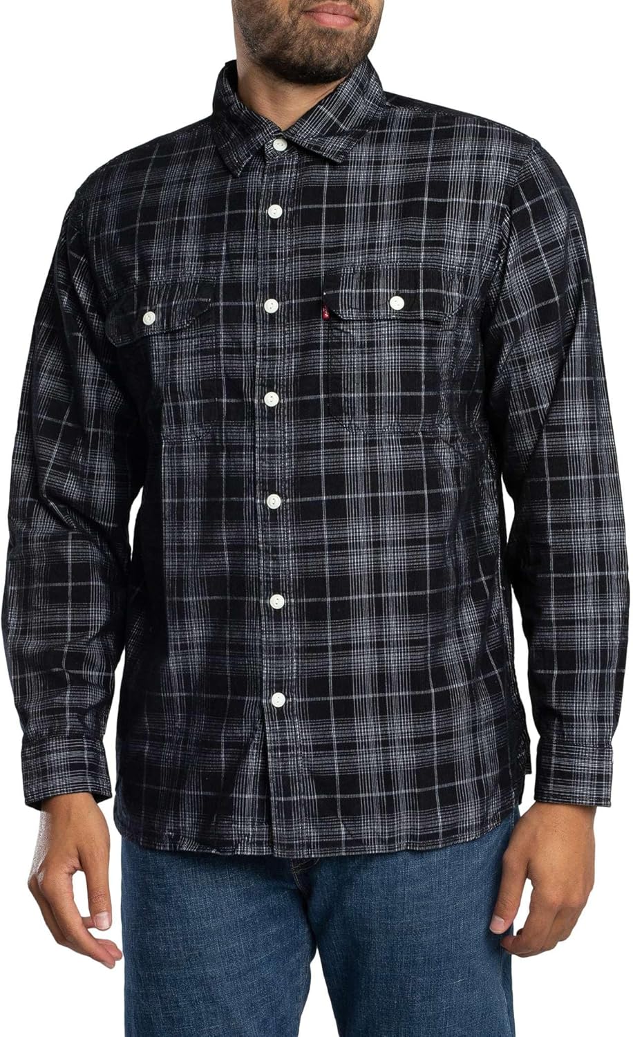 

Рубашка Levi's Jackson Work Shirt Men's, Huxley Plaid, цвет "угольно-черный", Huxley Plaid Jet Black
