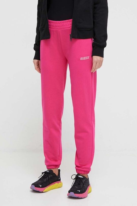 

Спортивные брюки из хлопка Guess, фиолетовый