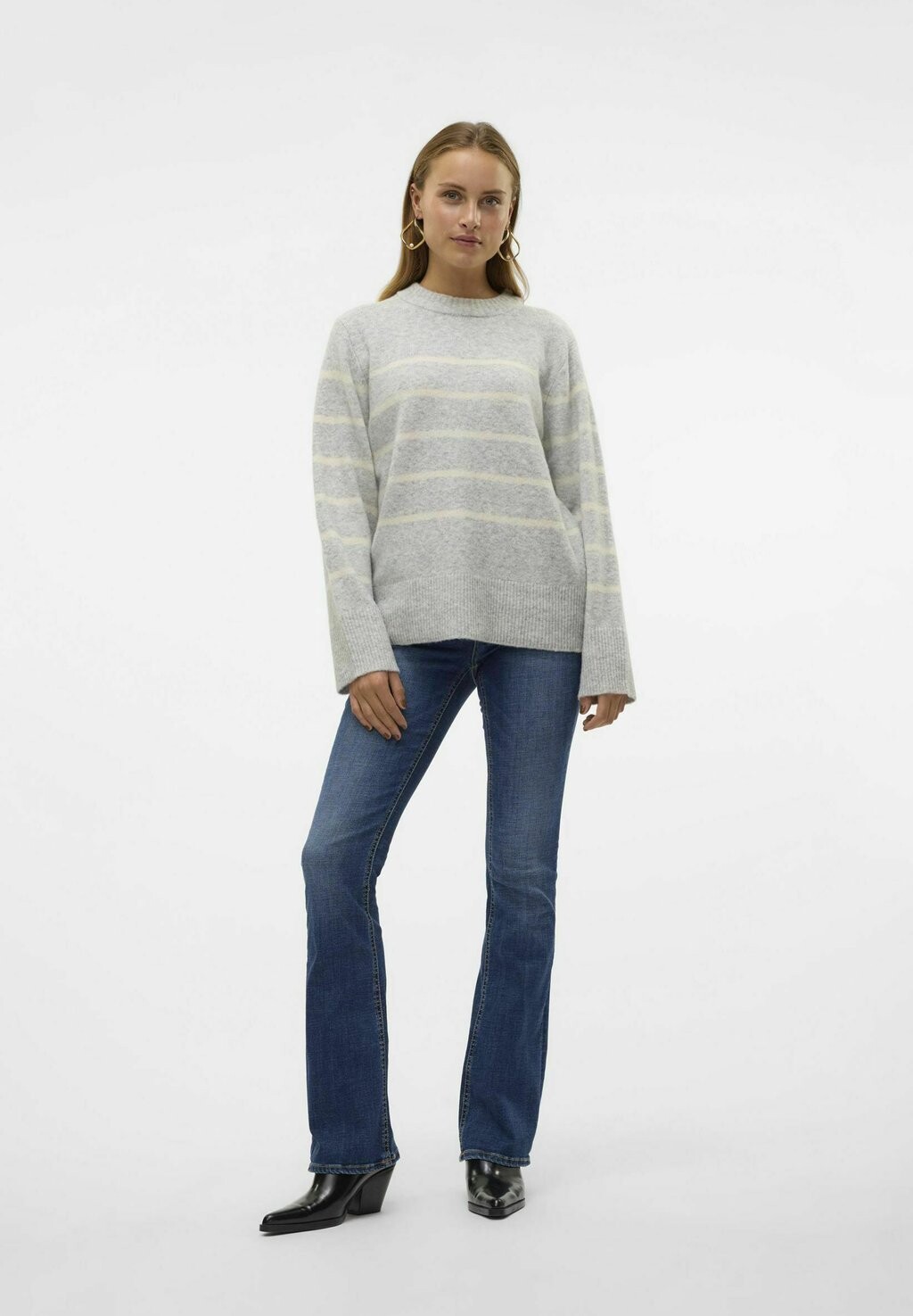 

Джемпер VMFLAWLESS O-NECK PULLOVER Vero Moda, серый