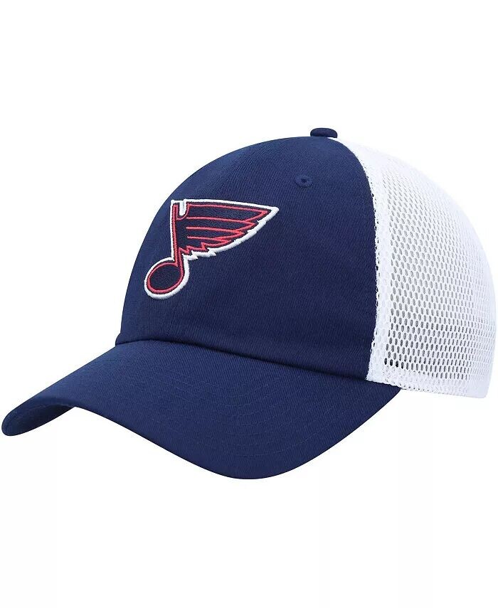 

Мужская темно-синяя регулируемая шляпа цвета St. Louis Blues Pop Trucker Adidas, синий
