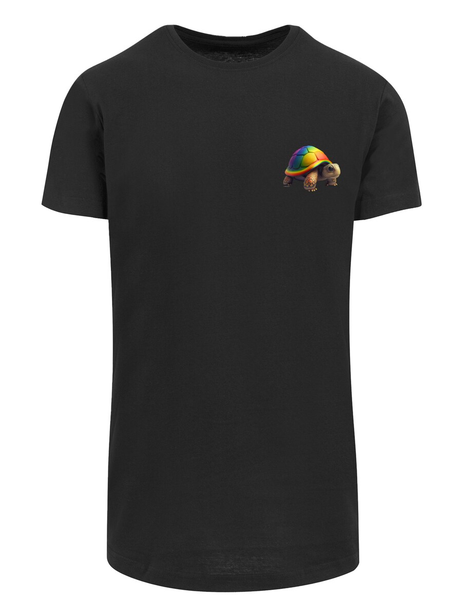 

Рубашка F4NT4STIC Rainbow Turtle, черный