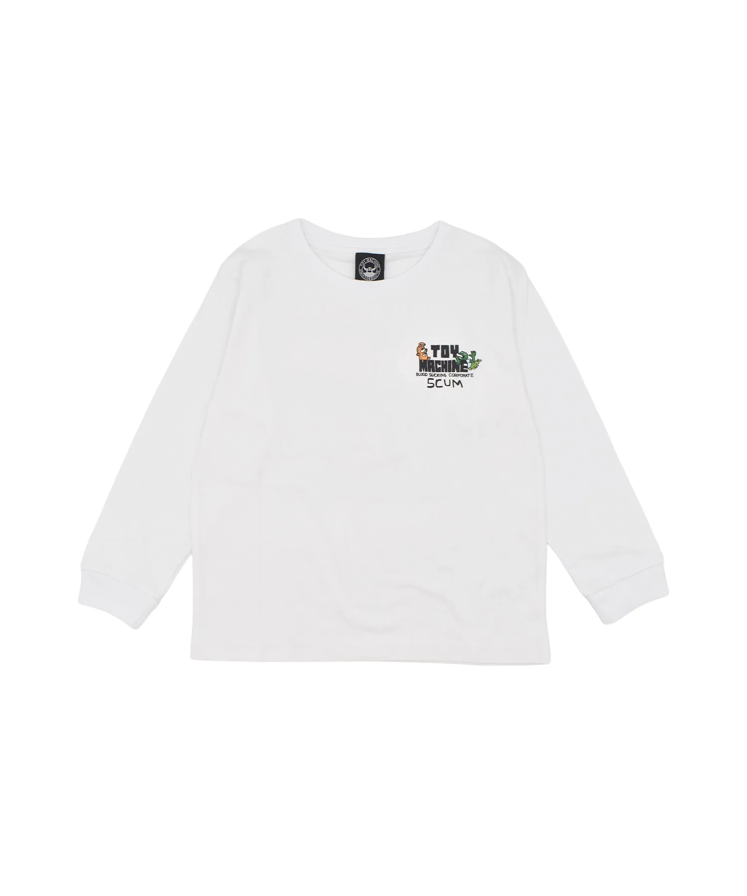 Детская футболка с длинным рукавом SCUM L/S T TOY MACHINE белая