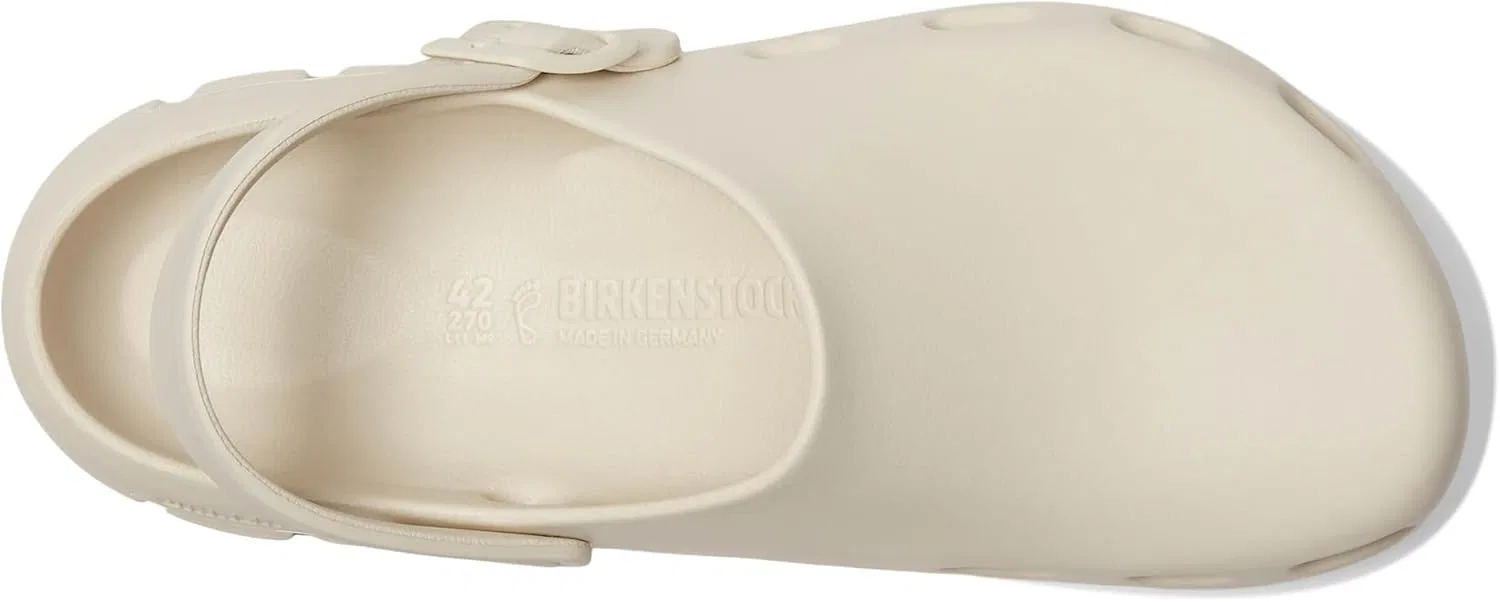 Деревянные сандалии Birkenstock Unisex Birki Flow EVA, Eggshell — фото 2