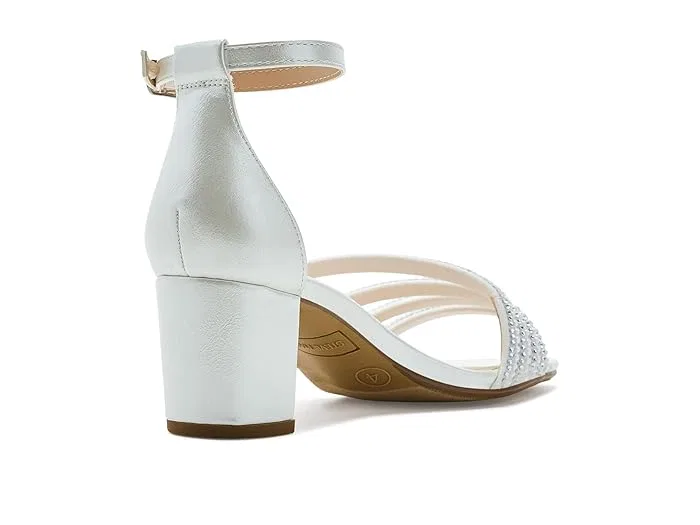 Туфли на каблуке с кристаллами Haze Steve Madden Kids, белый — фото 4