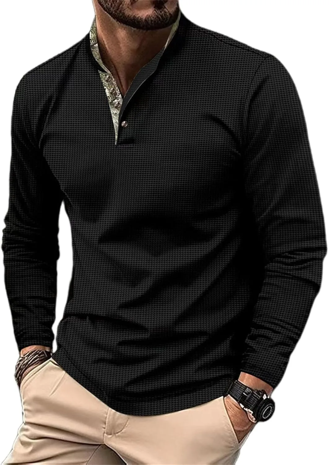 

Мужская поло с длинным рукавом Quick Dry для гольфа Mmoneyake