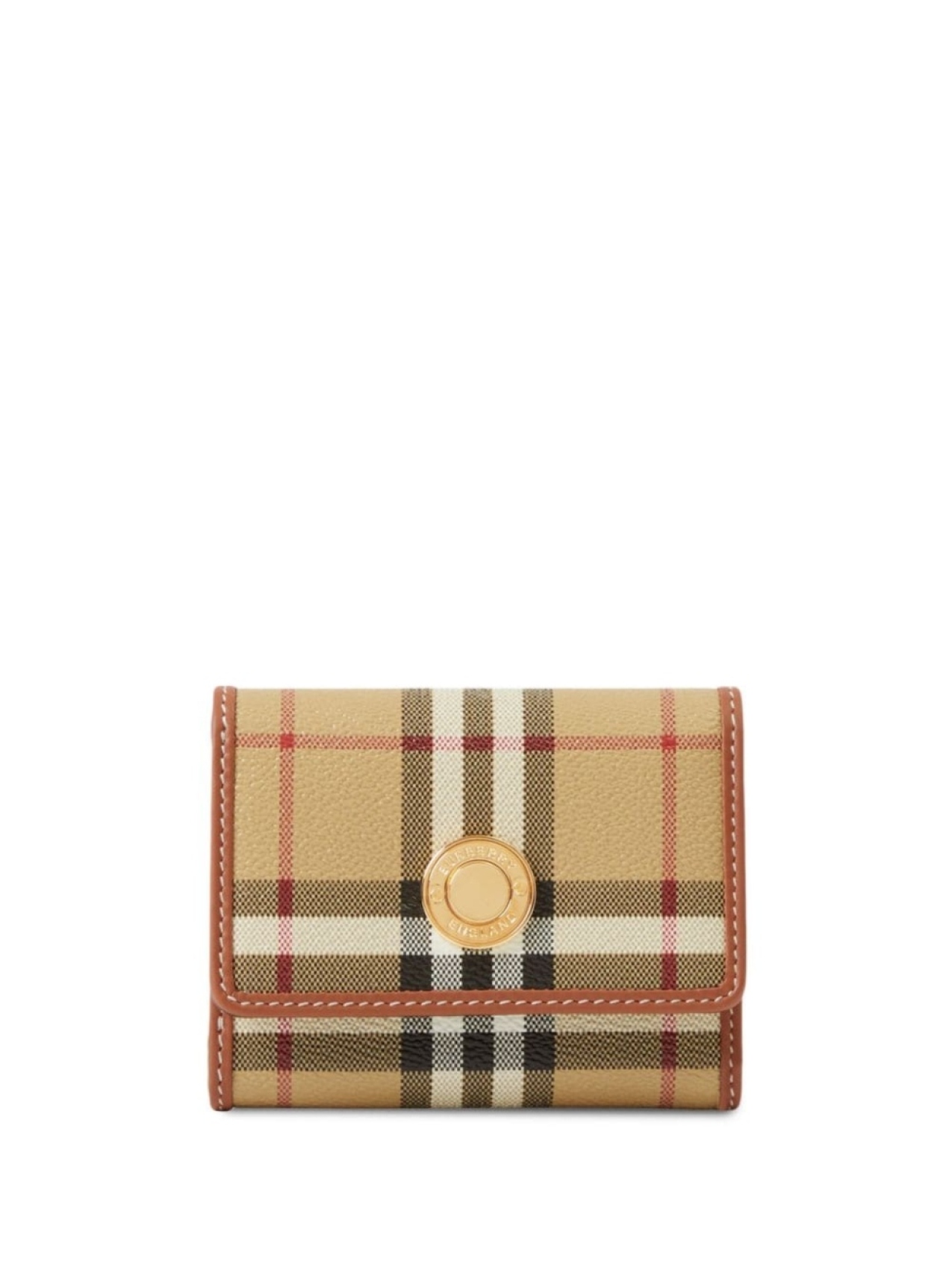 

Burberry маленький кошелек в клетку Vintage Check, нейтральный цвет