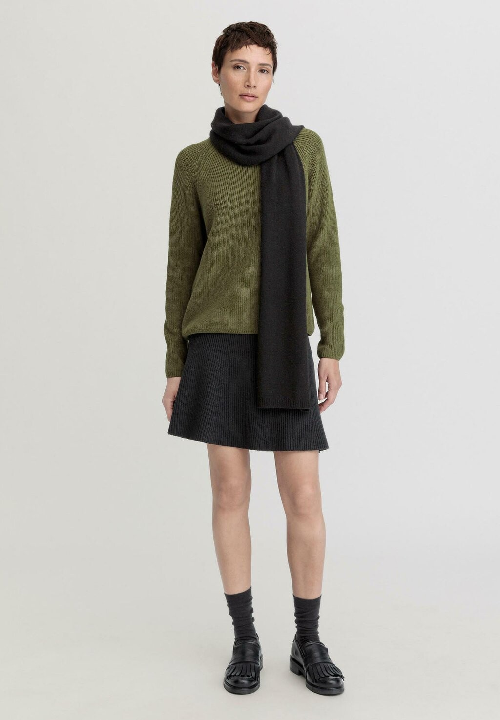 

Джемпер hessnatur, цвет Mottled Dark Green