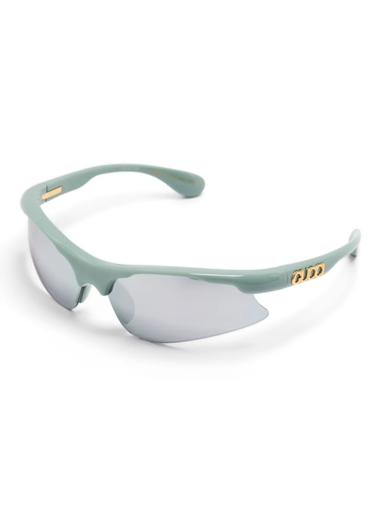 Солнцезащитные очки Gucci Eyewear с логотипом и буквами, зеленый — фото 2