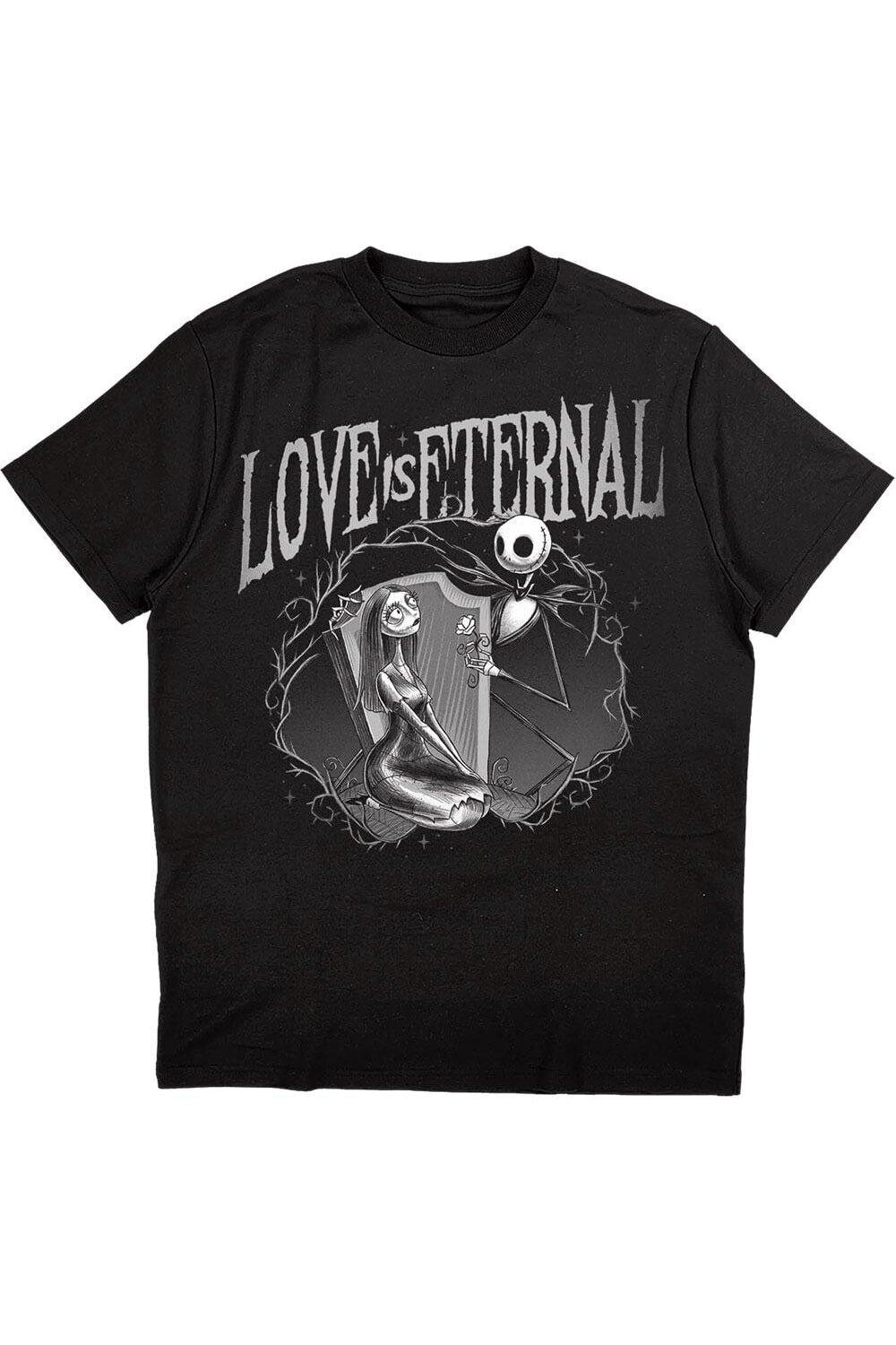 

Хлопковая футболка Love Is Eternal Nightmare Before Christmas, черный