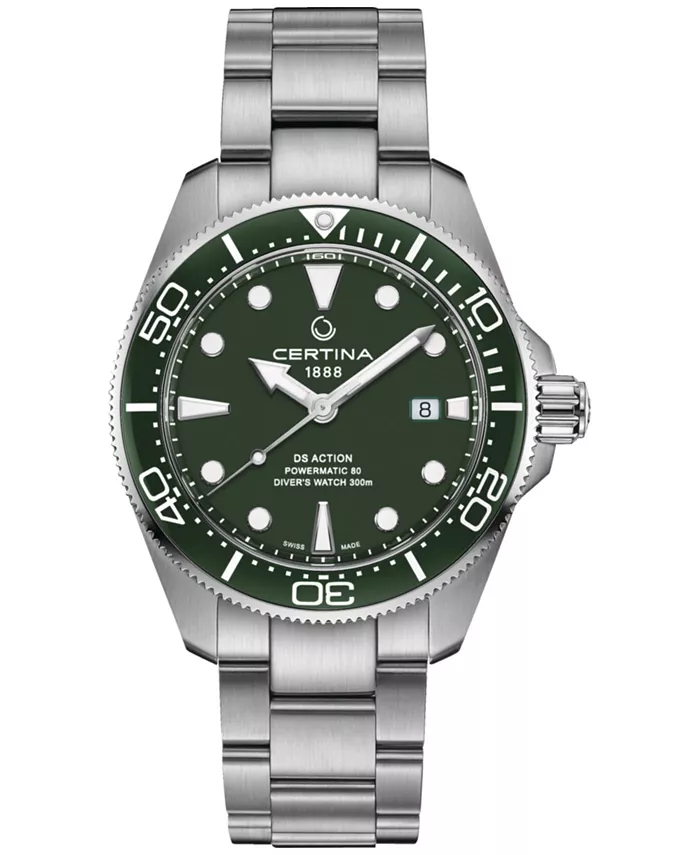 

Мужские автоматические часы Swiss Automatic DS Action Diver со стальным браслетом, 43 мм Certina