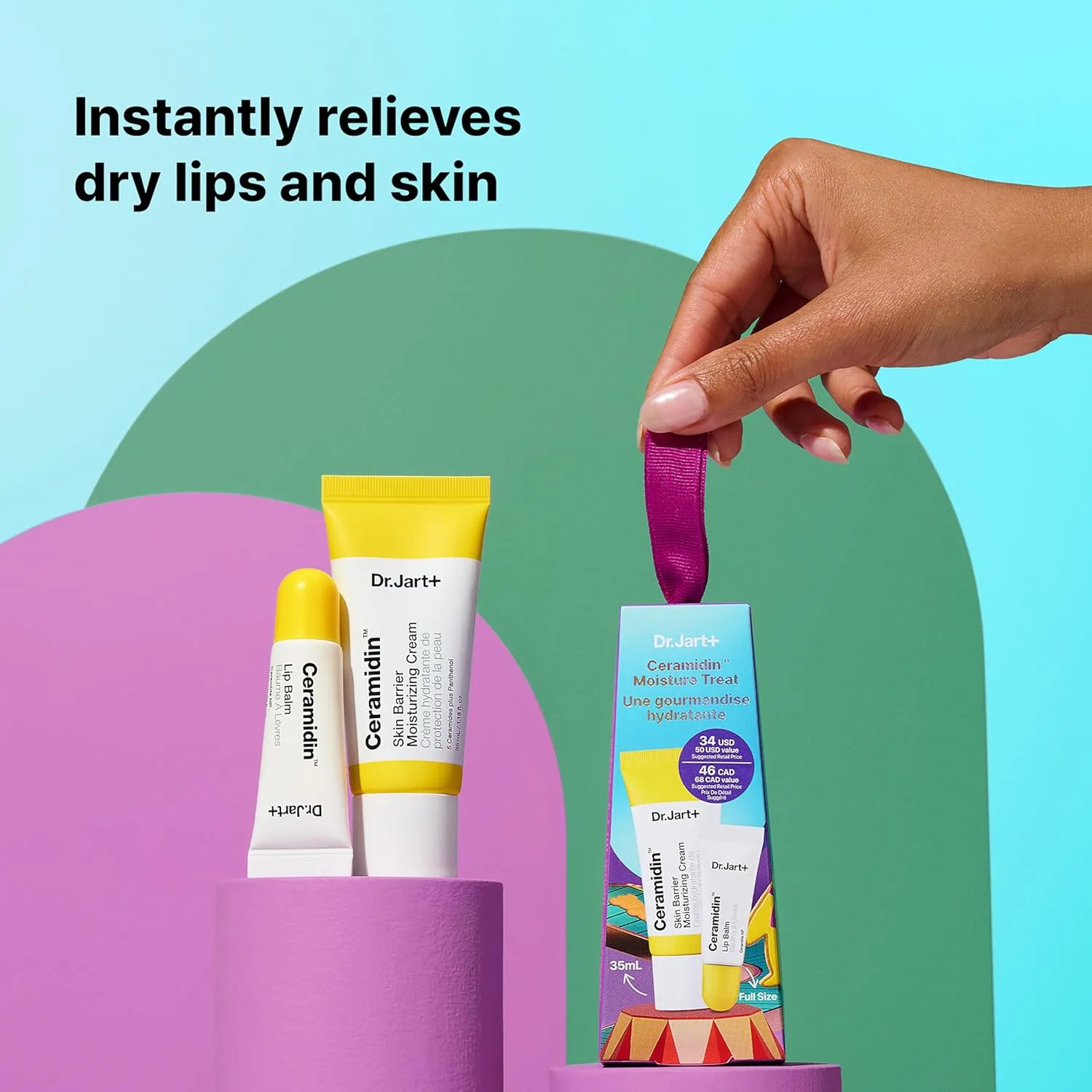 Увлажняющий корейский крем для лица Dr.Jart+ Ceramidin Skin Barrier с церамидами и пантенолом | Корейский уход за кожей 3 шт. (1 шт.) — фото 3