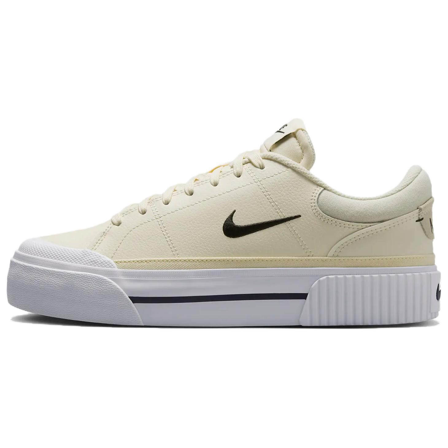 Женские кроссовки для скейтбординга Nike Court Legacy, Yellow/Black