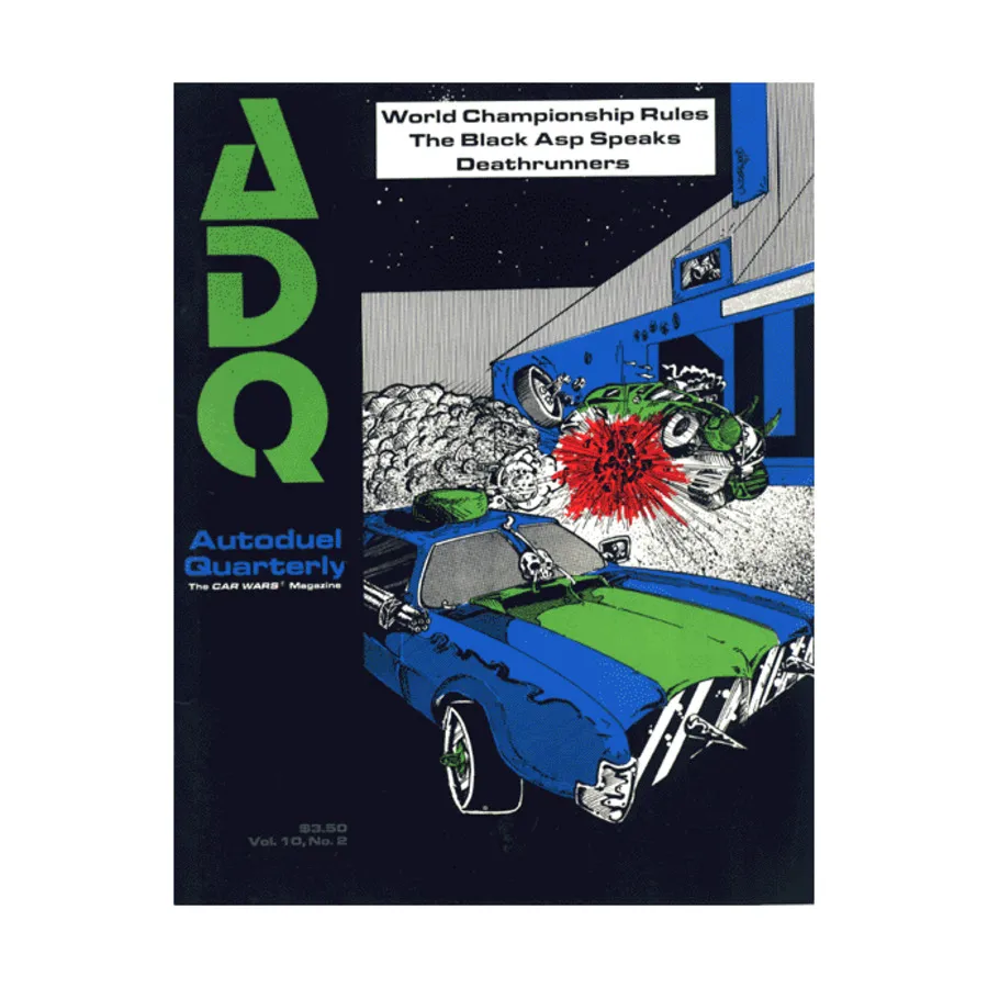 

Журнал Vol. 10, #2 "A Day with the Deathrunners, Telegraph Road", Car Wars - Autoduel Quarterly Magazine