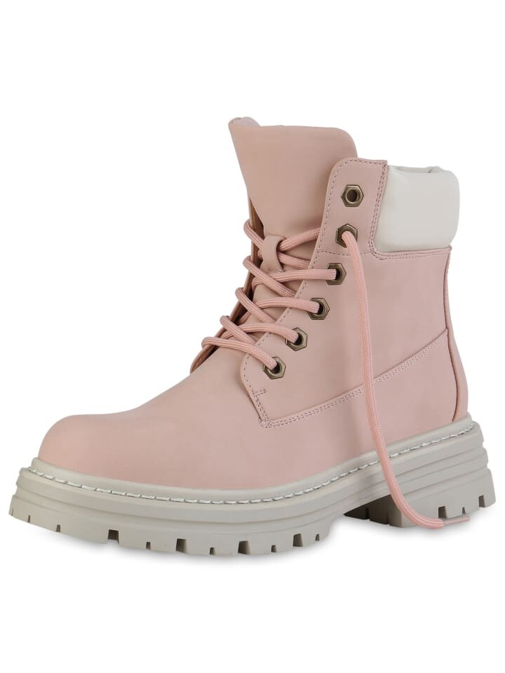 Ботильоны VAN HILL Worker Boots Eleanor, розовый