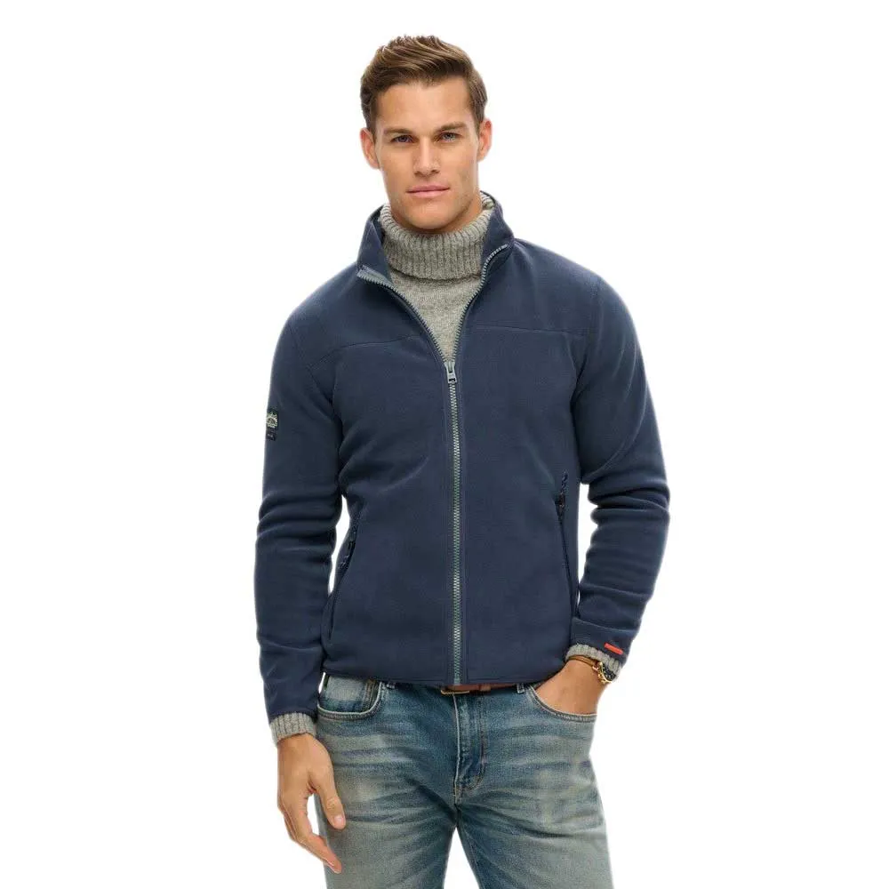 

Толстовка Superdry Active Fleece full zip, синий