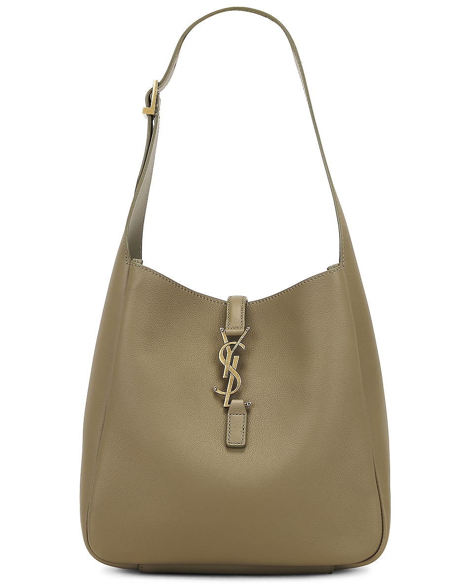 

Маленькая сумка Le 5 A 7 Supple Hobo Saint Laurent, Strong Moss