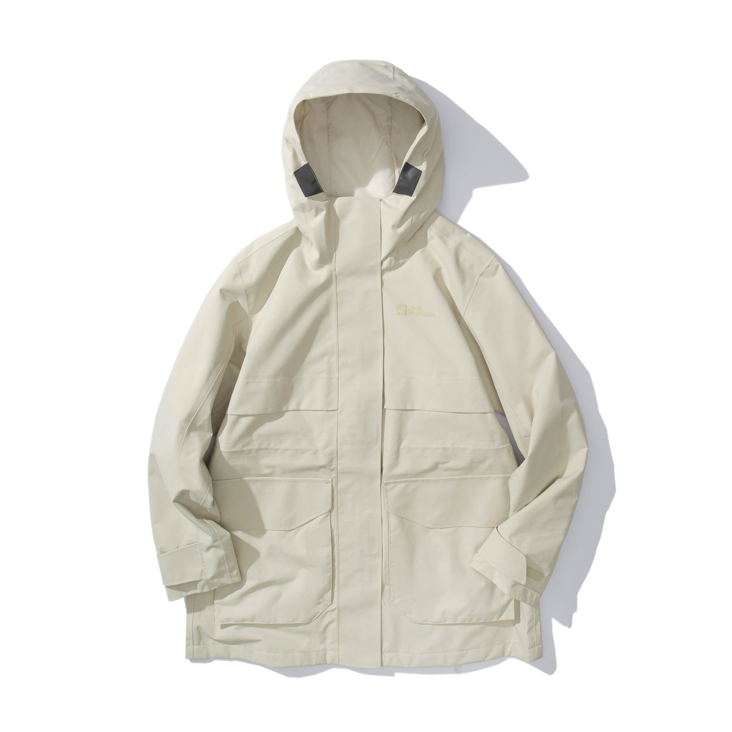 

JACK WOLFSKIN Женская водонепроницаемая легкая ветровка, 6260/Dusty Gray