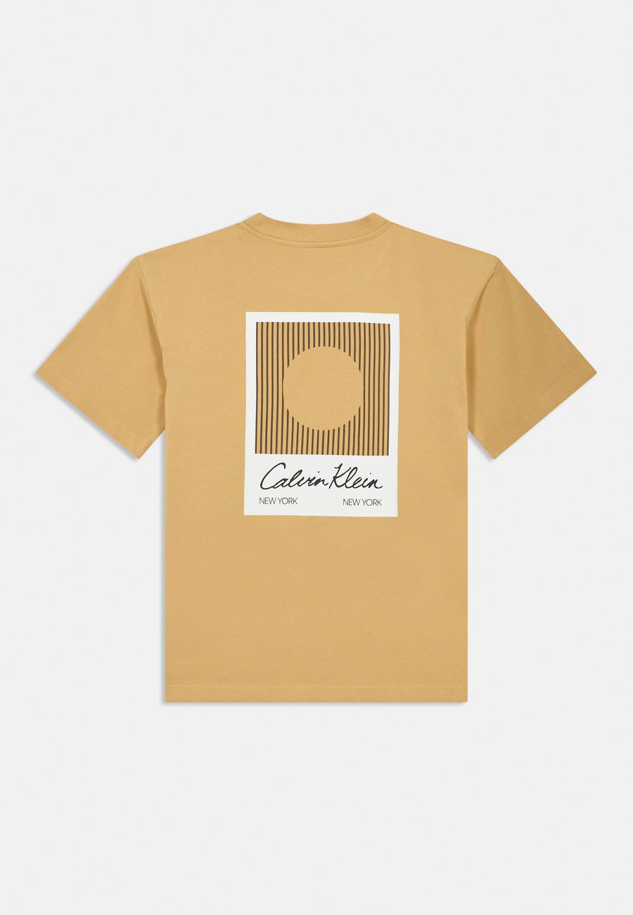 Футболка Calvin Klein Jeans POLAROID UNISEX, Sandy Beige/Beige — фото 2