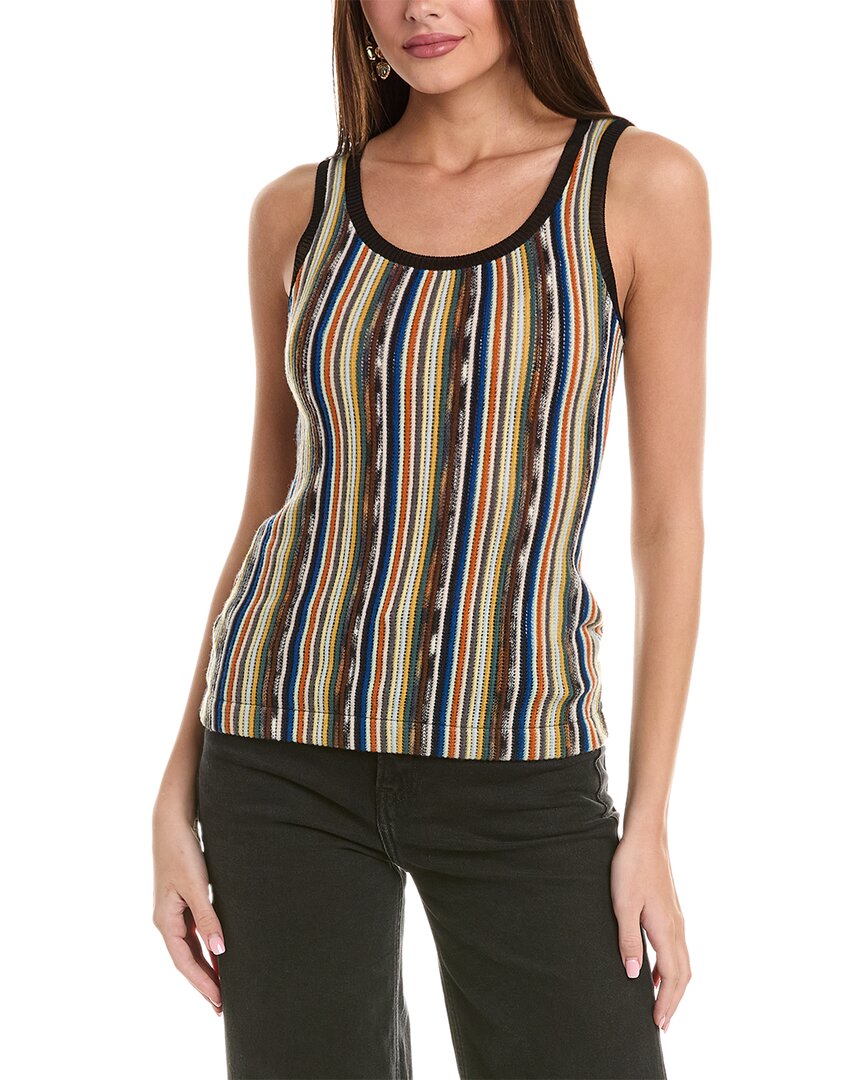 

Шерстяная майка в рубчик M Missoni, белый