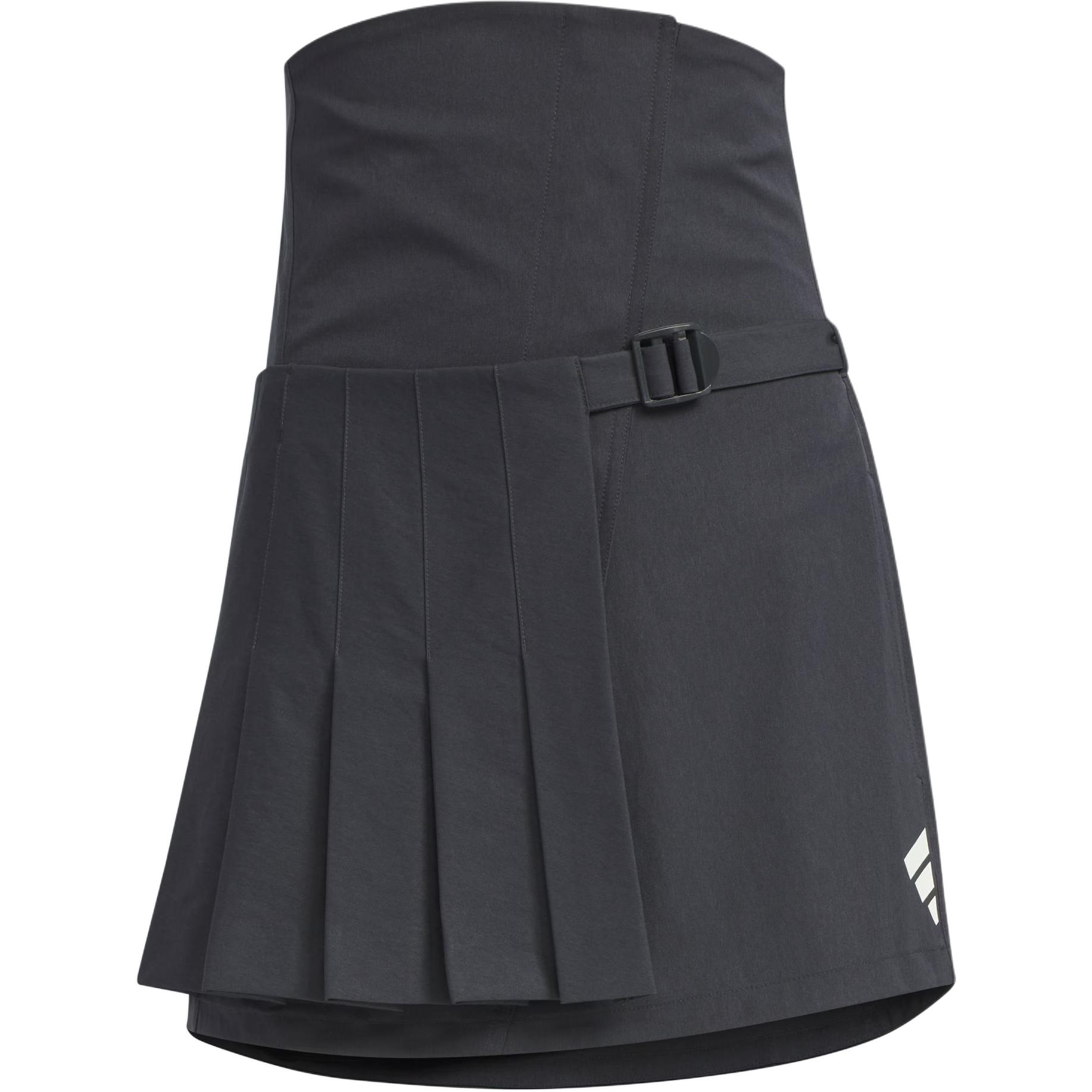 

Adidas Юбка FUTURE STYLE 2 в 1 с плиссировкой, повседневная, короткая, женская, карбоново-черная