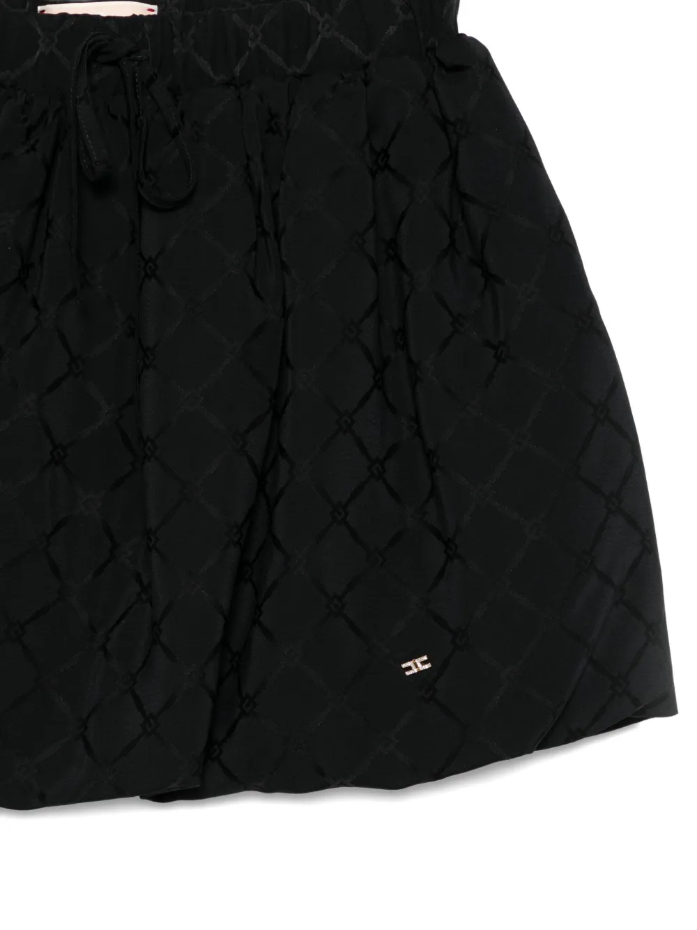 Юбка с жаккардовым узором Elisabetta Franchi Kids, черный — фото 3