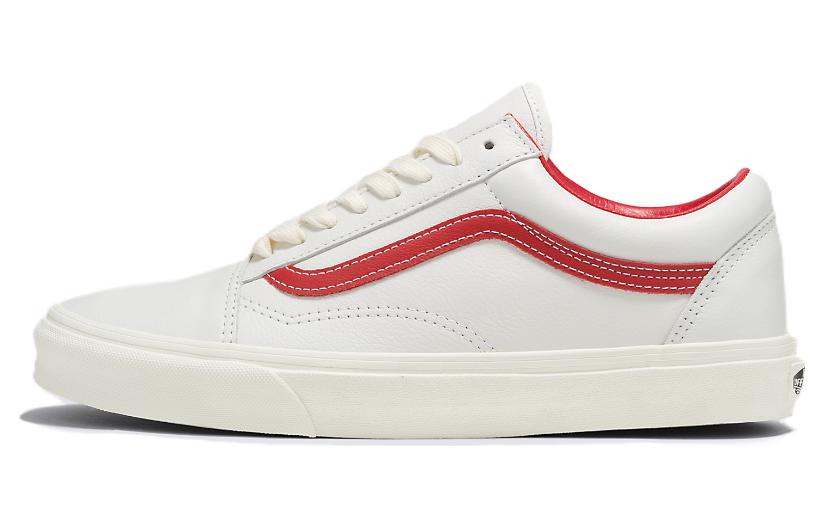 

Кроссовки Vans Old Skool Skateboarding Shoes Unisex Low-top White/Red, белый/красный