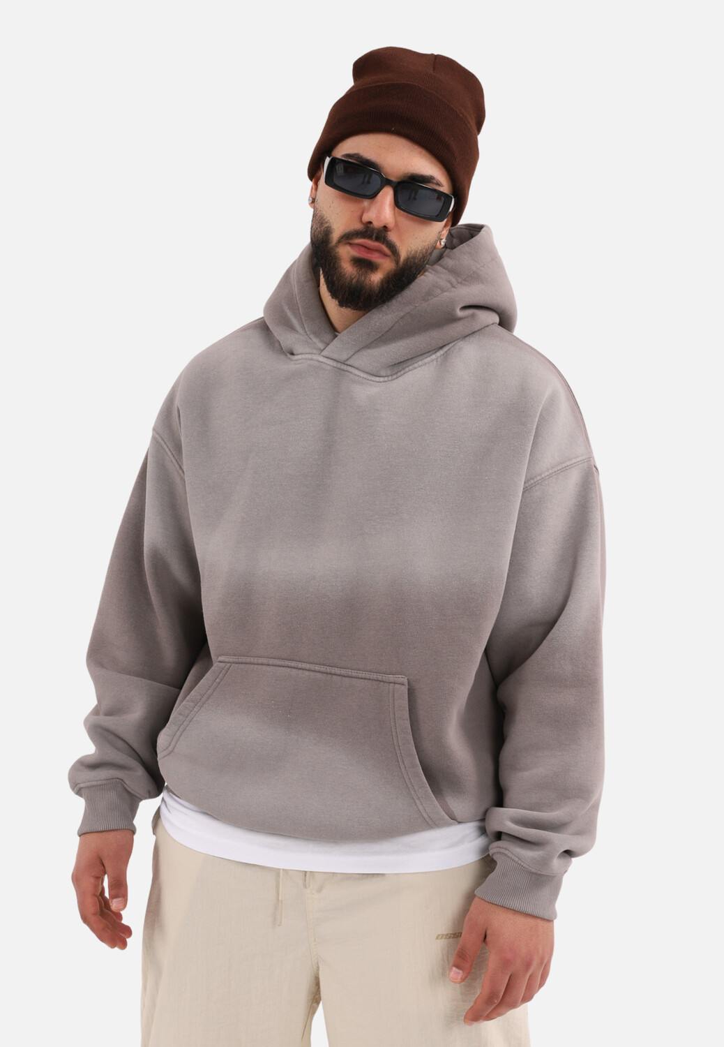 

Толстовка Megaman Spray Basic Hoodie, серый
