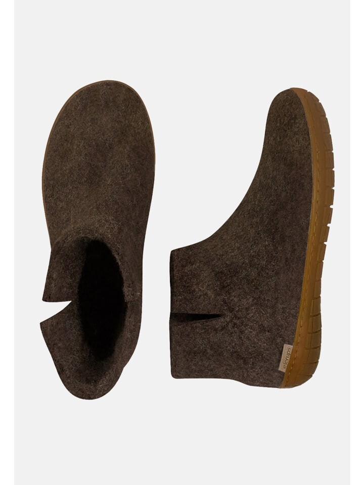 Сабо glerups Boots Naturkautschuksohle, цвет Nature brown — фото 3