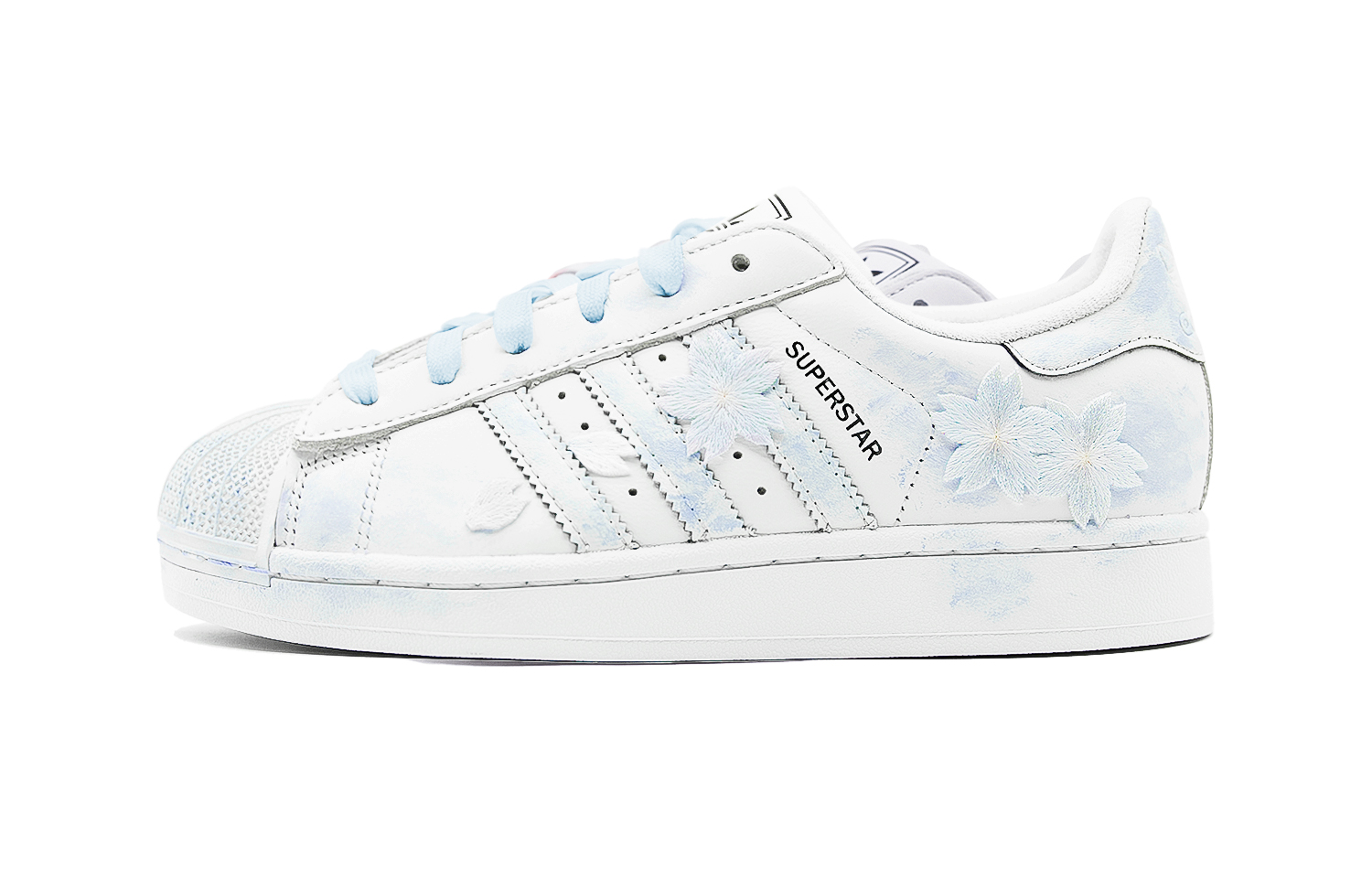 

Детские кроссовки для скейтбординга SUPERSTAR Blue Tide Sakura Low Top для подростков Adidas Originals, синий/белый
