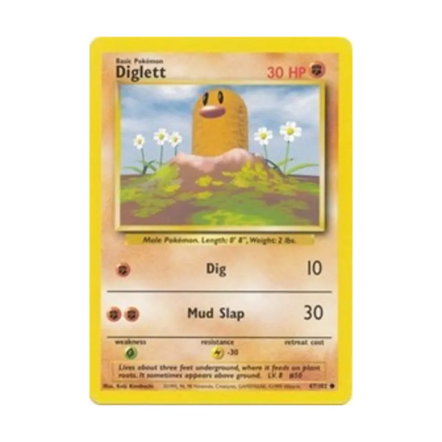 

CCG Диглетт (К) #47, Pokemon - Base Set - Singles
