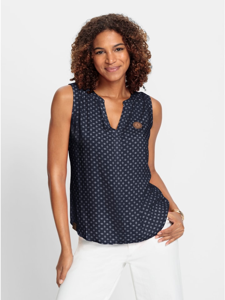 

Блузка с принтом темно-синего и белого цветов WITT WEIDEN