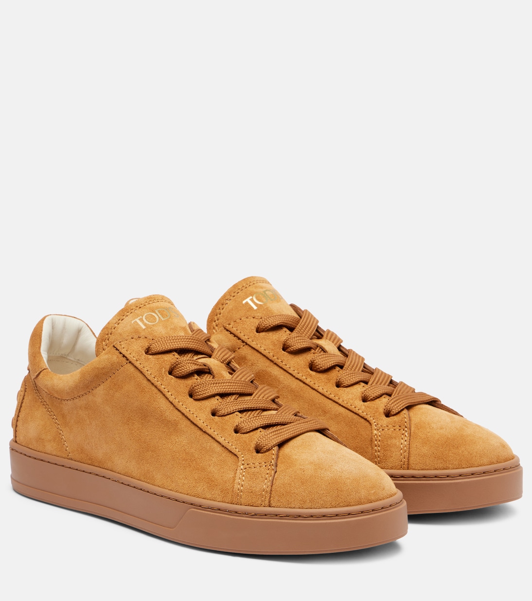 Замшевые кроссовки Tod's, Cammello Chiaro