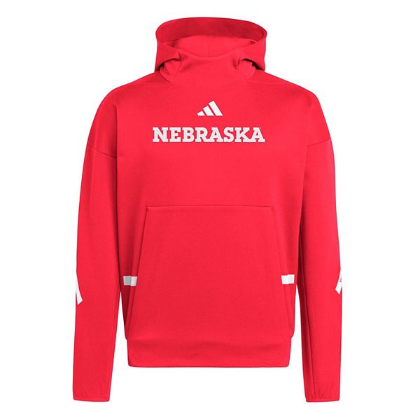 Мужской красный свитшот Nebraska Huskers ZNE Adidas — фото 3