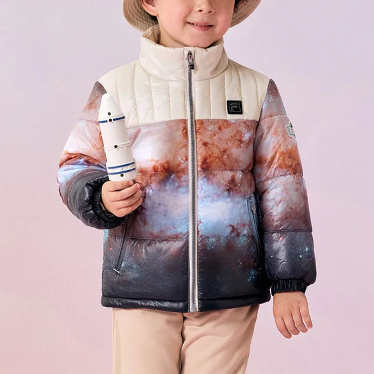 Детская куртка с принтом и утеплителем FILA KIDS, All Over Print — фото 4