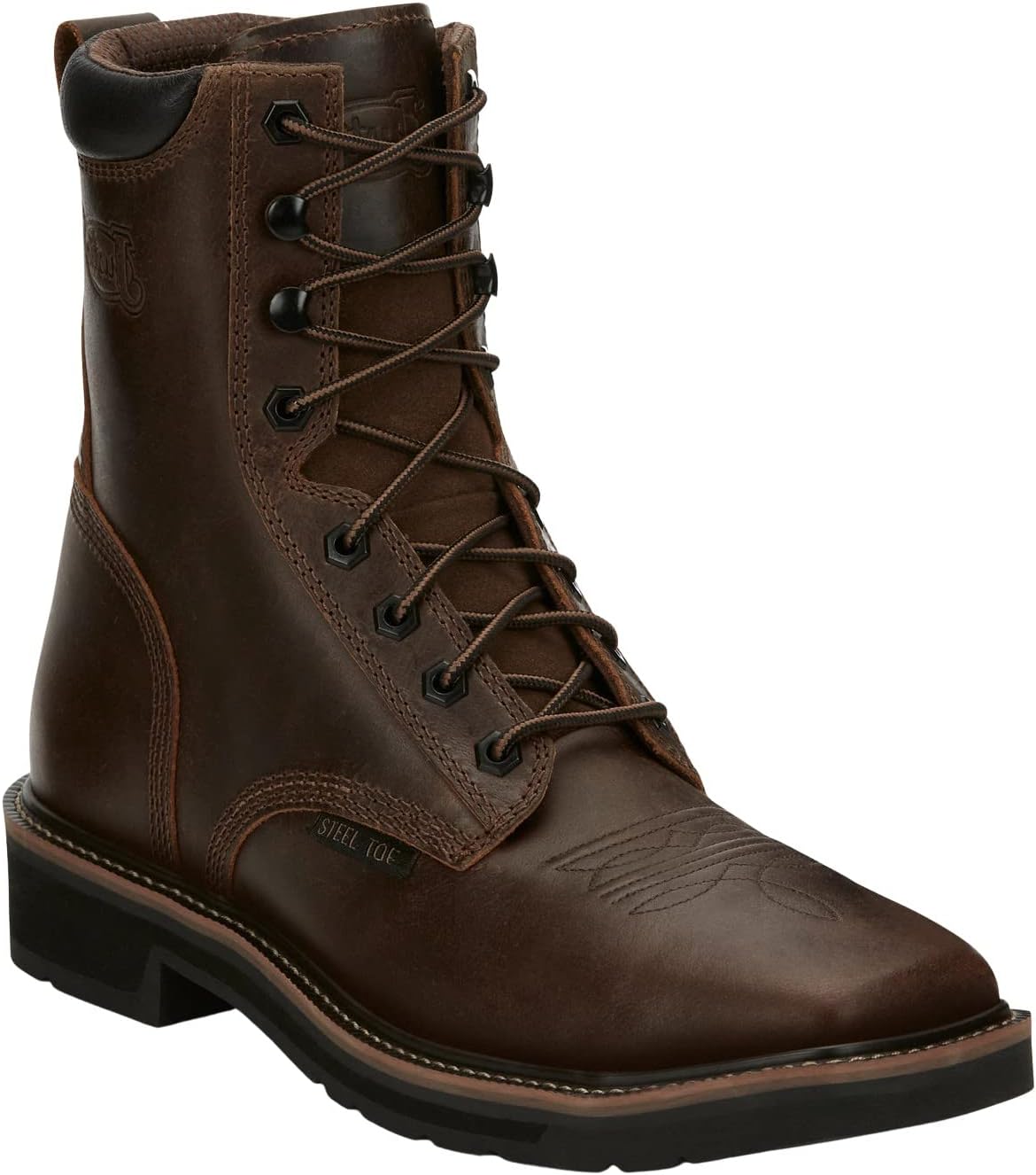 

Мужские рабочие ботинки Justin с стальным носком и шнуровкой Pulley 8