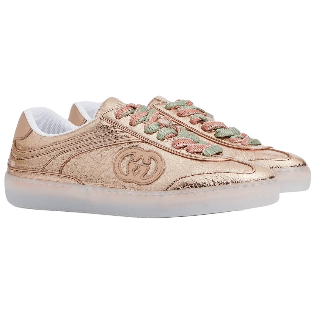 GUCCI Женские кроссовки G75 Low top для скейтбординга светло-розовые — фото 4