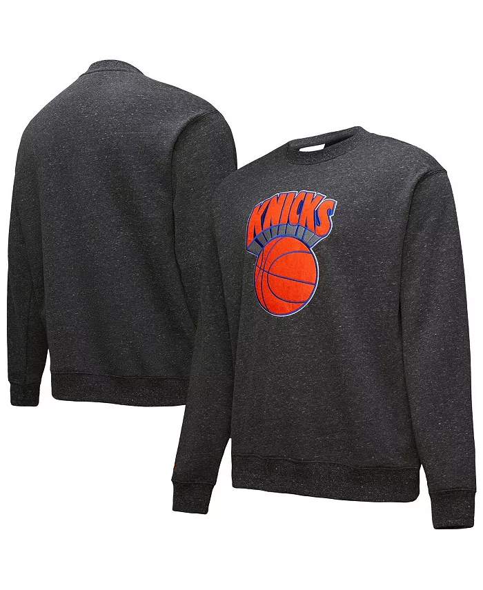

Мужская черная толстовка New York Knicks Hardwood Classics Blackout Collection с эффектом снежной стирки Mitchell & Ness