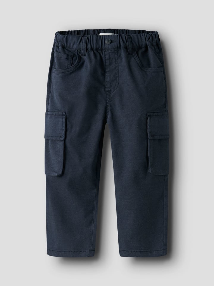 Брюки-карго для мальчиков Name it NMMBEN TAP CARGO TWI PANT 8950-PO, темно-синего цвета, модель Blazer — фото 3