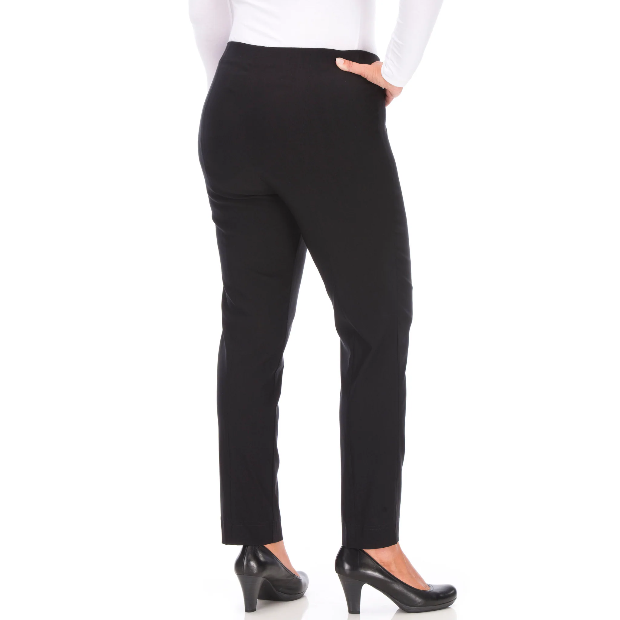 

Тканевые брюки KjBRAND "Susie XS Ankle Bengaline", с поясом-комбинацией, черный