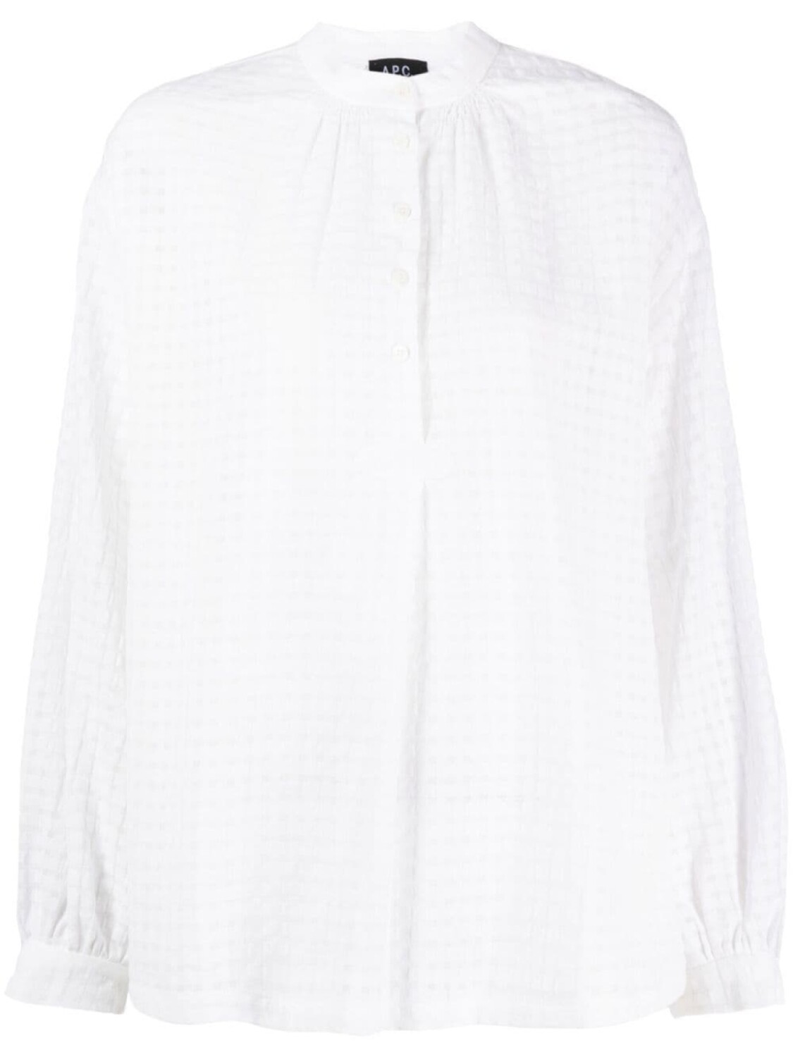 

A.P.C. блузка Flora в клетку тартан, белый