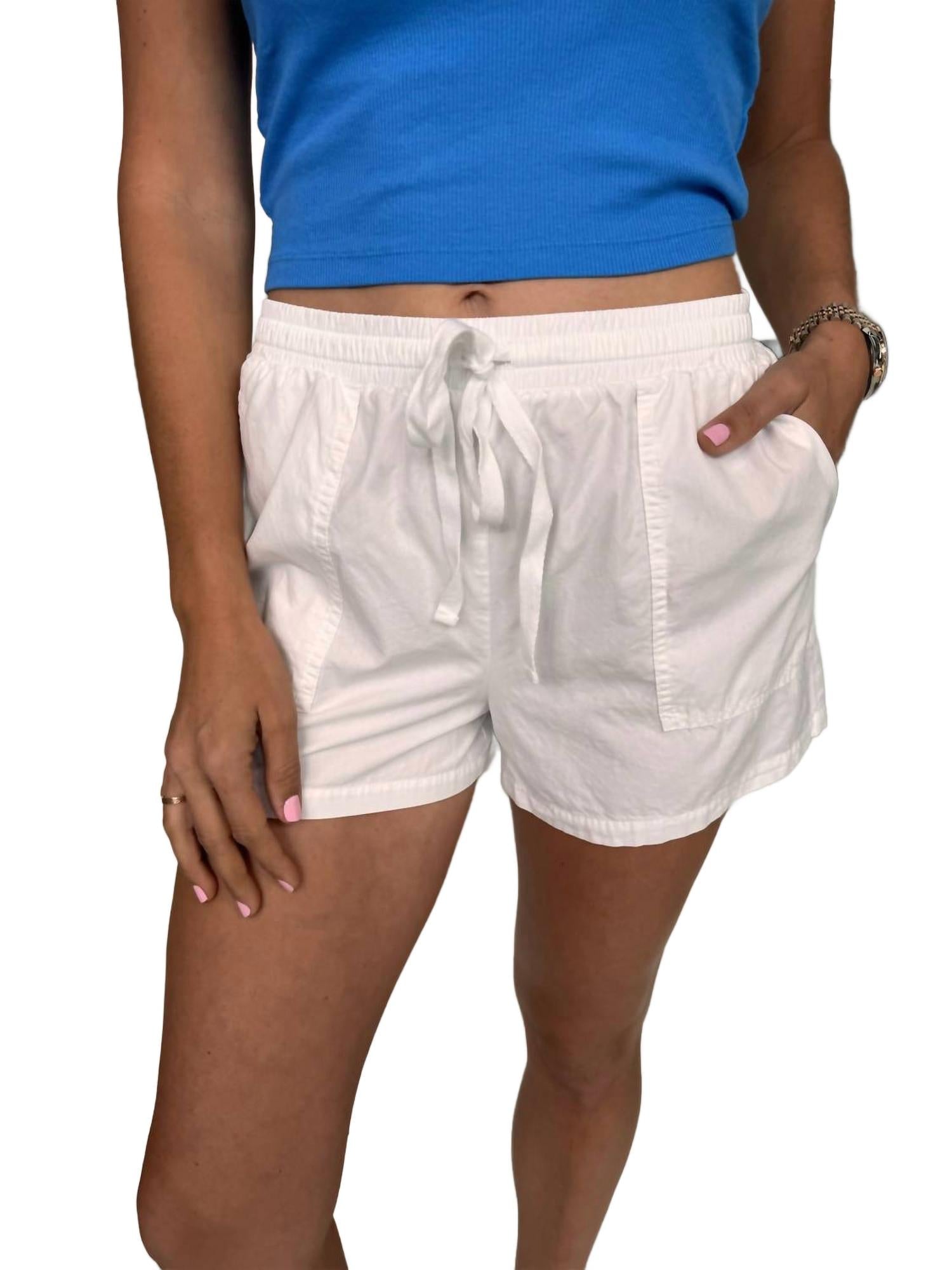 

Шорты с кулиской белые Bobi