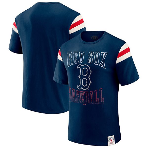 

Мужская футболка boston red sox с потертыми полосками на рукавах, navy Darius Rucker Collection By Fanatics