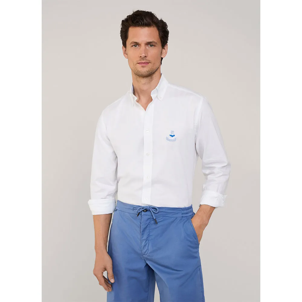 

Рубашка с длинным рукавом Façonnable Spring Oxford, белый