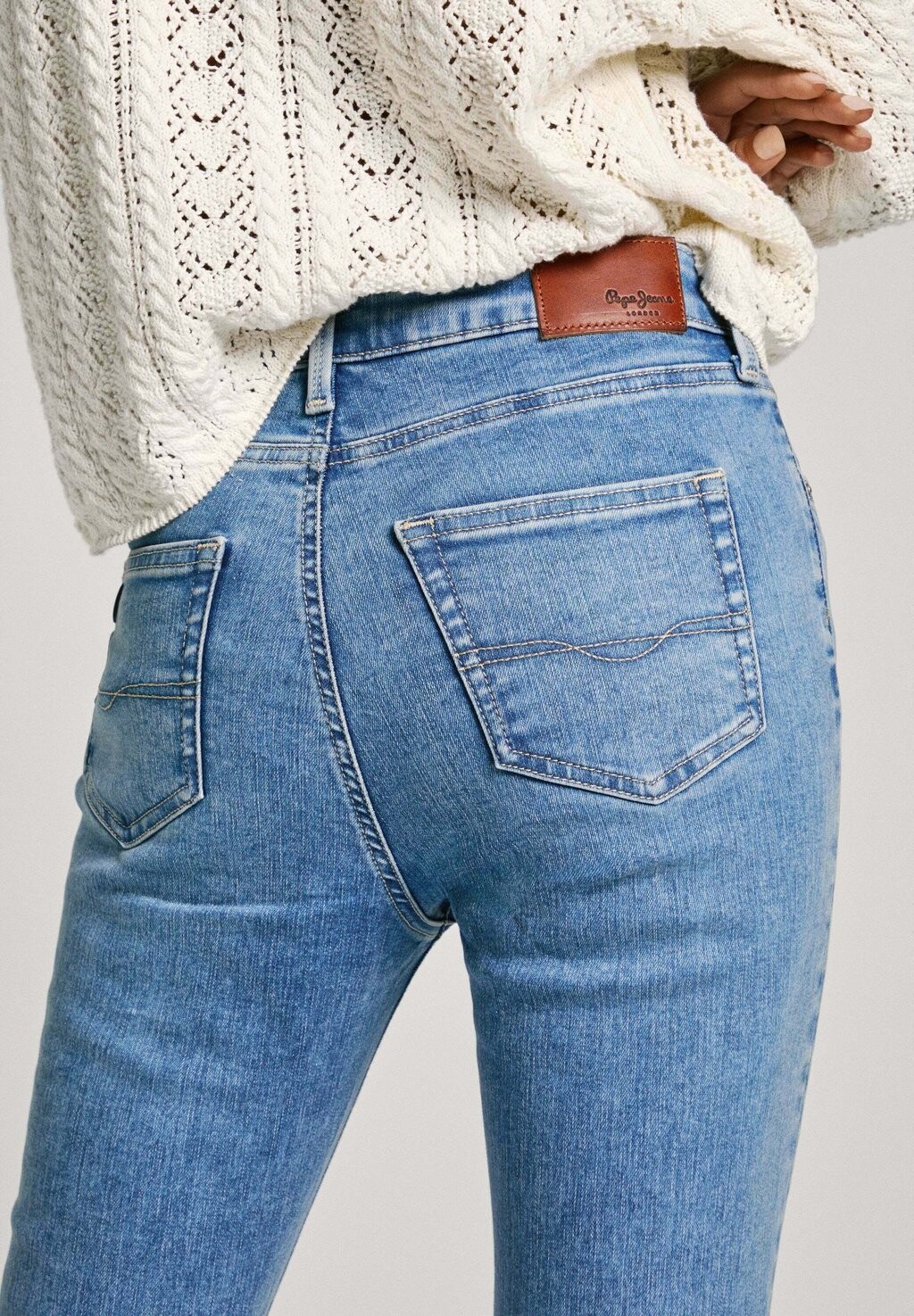 

Джинсы узкого кроя Pepe Jeans, синий деним