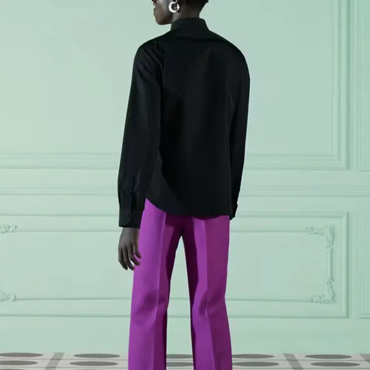 Рубашка мужская черная Gucci, черный — фото 3
