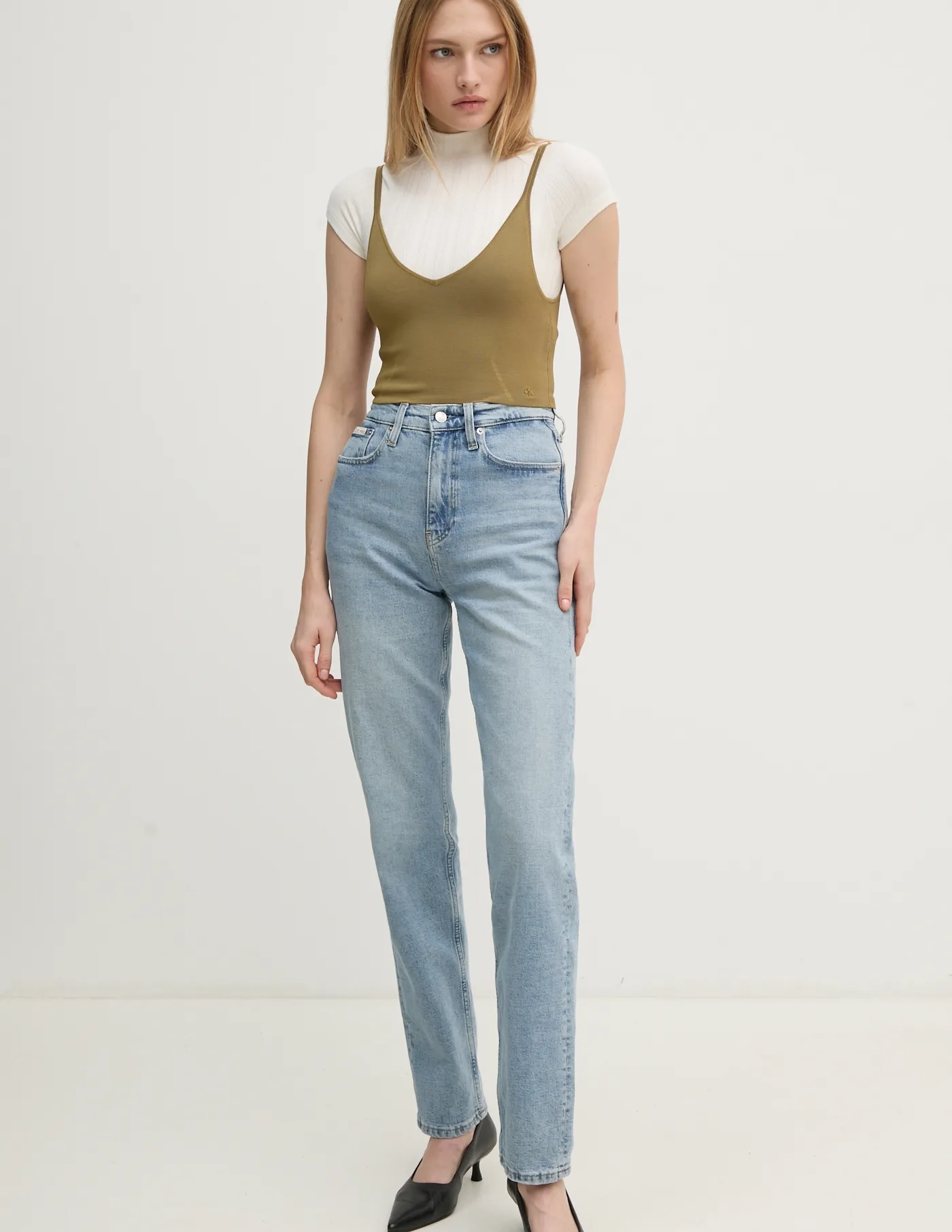 

Топ Calvin Klein Jeans, зеленый